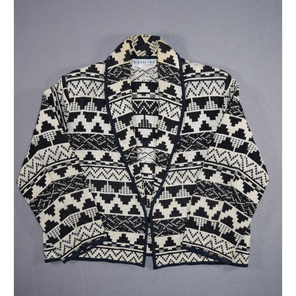 Vintage Bedford Fair Jacket Womens Large Western Bolero Cropped Aztec Navajo